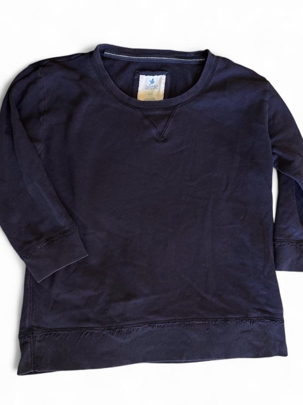 Aerie Navy Blue Pullover Sweatshirt